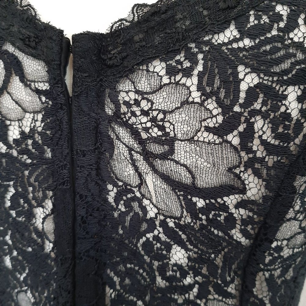 Ann Ferriday Black Lace Corset Blouse - Picture 12 of 12